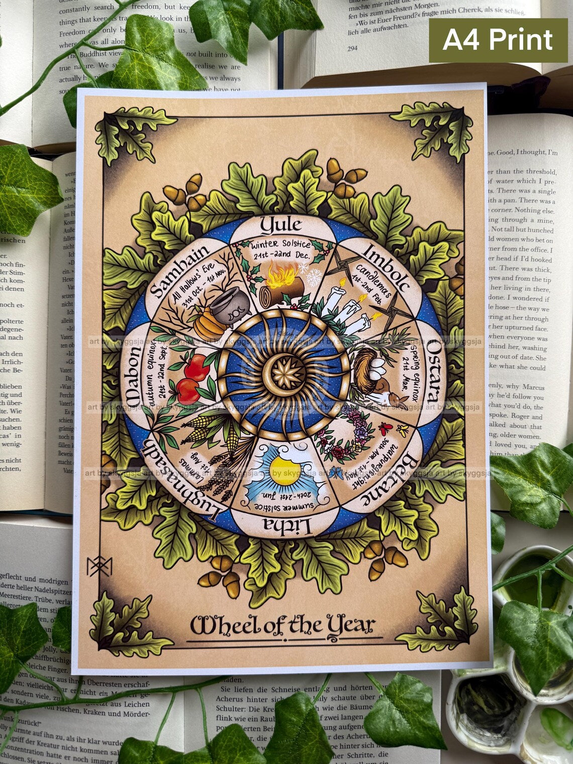 Jahreskreis / Alte Version / Kunstdruck oder Poster